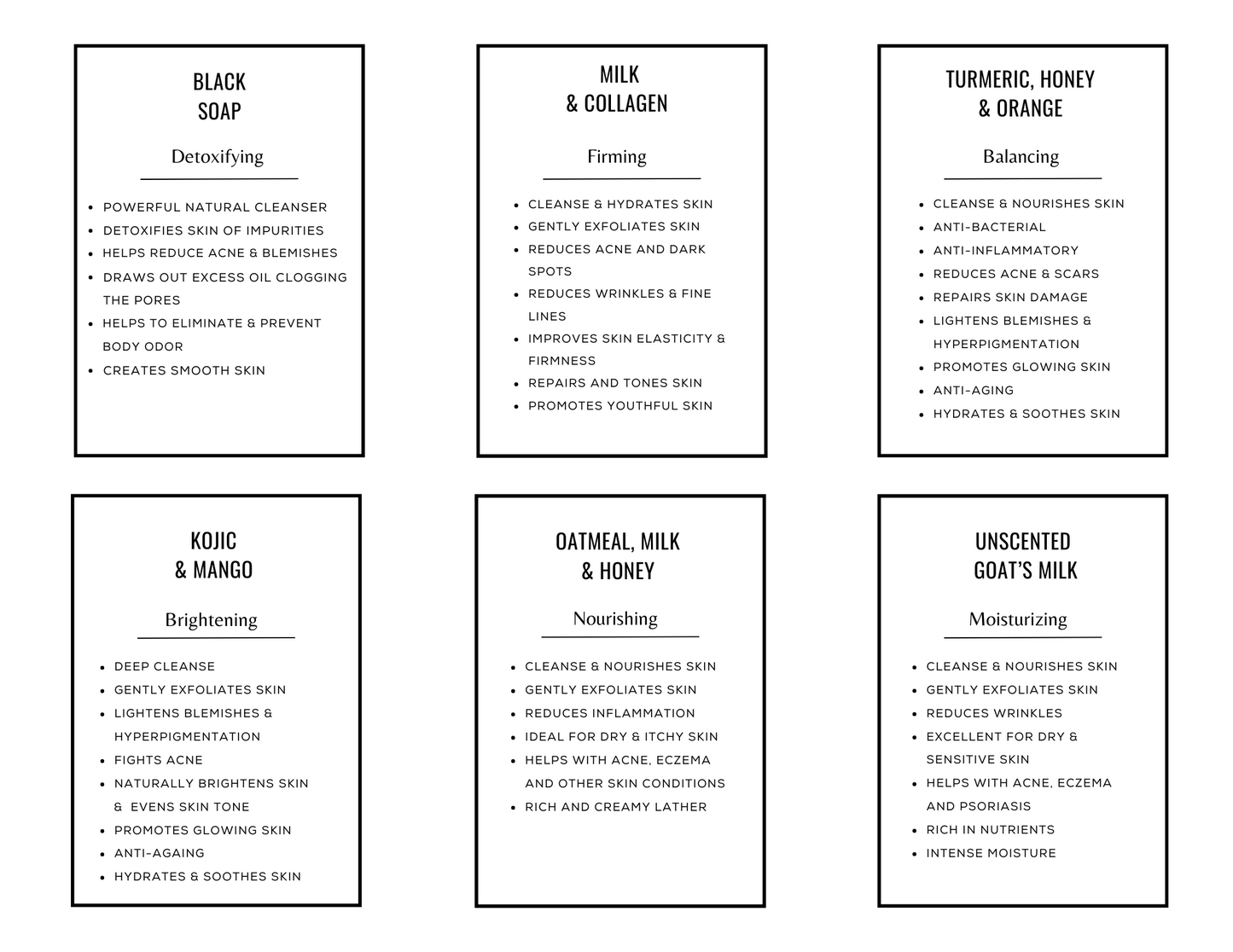 THE SIGNATURE SOAP COLLECTION | SET OF 6