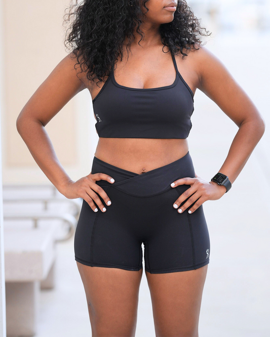 Onyx Scrunch Butt Shorts